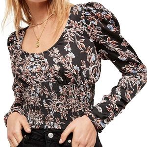 Free People Santiago Floral Top